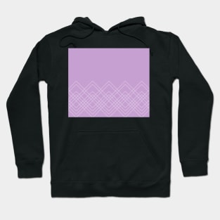 Geometric abstract - purple. Hoodie